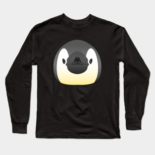 cute babby penguin face Long Sleeve T-Shirt